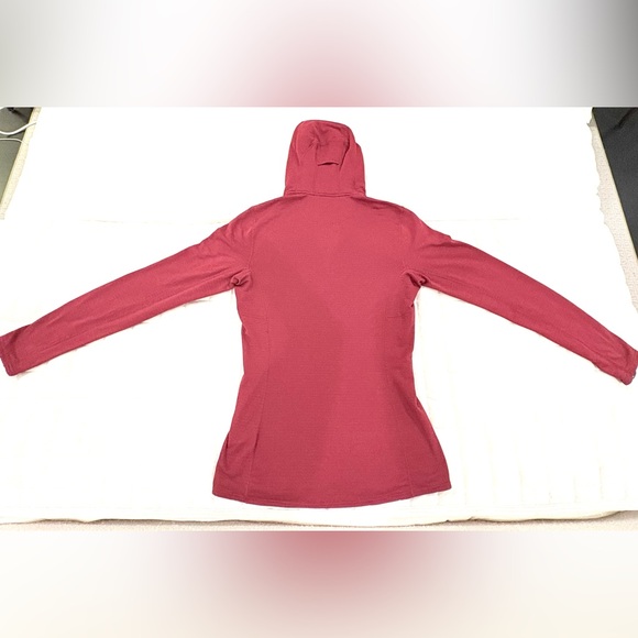 Patagonia Women's Capilene® Thermal Weight Zip-Neck Hoody Maroon Red Size XS - Picture 15 of 16